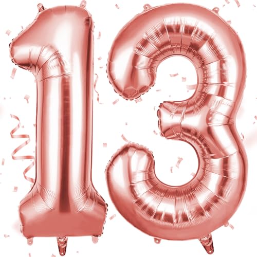 OFFCUP Zahlen Luftballon Roségold, Folienballon Zahl 13/31, 40 Zoll Helium Ballons Geburtstagsdeko Mädchen Junge Kindergeburtstag Party Deko Ballon Zahl Deko zum Geburtstag Silvester Neujahr OFFCUP Zahlen Luftballon Roségold, Folienballon Zahl 13/31, 40 Zoll Helium Ballons Geburtstagsdeko Mädchen Junge Kindergeburtstag Party Deko Ballon Zahl Deko zum Geburtstag Silvester Neujahr von OFFCUP
