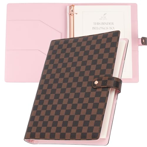 OFFICE RITM Letter-kariertes PU-Leder, 2,5 cm, rund, 3-Ringbuch mit 21,6 x 27,9 cm großen losen Blättern, groß, niedlich, professioneller Rezeptordner für Frauen OFFICE RITM Letter-kariertes PU-Leder, 2,5 cm, rund, 3-Ringbuch mit 21,6 x 27,9 cm großen losen Blättern, groß, niedlich, professioneller Rezeptordner für Frauen von OFFICE RITM