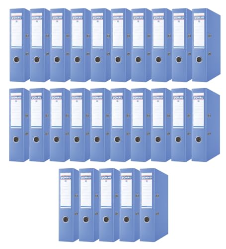 DONAU Master Ordner Breit 25er Pack/DIN A4 / 7,5 cm / 25 Stück/Blau/Kunststoffbezug PP/Carton Papier Schlitzordner Büroordner Aktenordner Ringordner/Grünen Punkt DONAU Master Ordner Breit 25er Pack/DIN A4 / 7,5 cm / 25 Stück/Blau/Kunststoffbezug PP/Carton Papier Schlitzordner Büroordner Aktenordner Ringordner/Grünen Punkt von OFFICER PRODUCTS