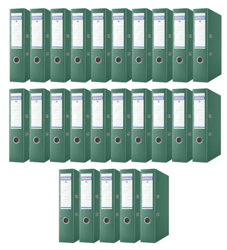DONAU Master Ordner Breit 25er Pack/DIN A4 / 7,5 cm / 25 Stück/Grün/Kunststoffbezug PP/Carton Papier Schlitzordner Büroordner Aktenordner Ringordner/Grünen Punkt DONAU Master Ordner Breit 25er Pack/DIN A4 / 7,5 cm / 25 Stück/Grün/Kunststoffbezug PP/Carton Papier Schlitzordner Büroordner Aktenordner Ringordner/Grünen Punkt von OFFICER PRODUCTS
