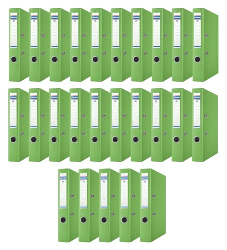 DONAU Master Ordner Schmal 25er Pack/DIN A4 / 5 cm / 25 Stück/Hellgrün/Kunststoffbezug PP/Carton Papier Schlitzordner Büroordner Aktenordner Ringordner/Grünen Punkt DONAU Master Ordner Schmal 25er Pack/DIN A4 / 5 cm / 25 Stück/Hellgrün/Kunststoffbezug PP/Carton Papier Schlitzordner Büroordner Aktenordner Ringordner/Grünen Punkt von OFFICER PRODUCTS
