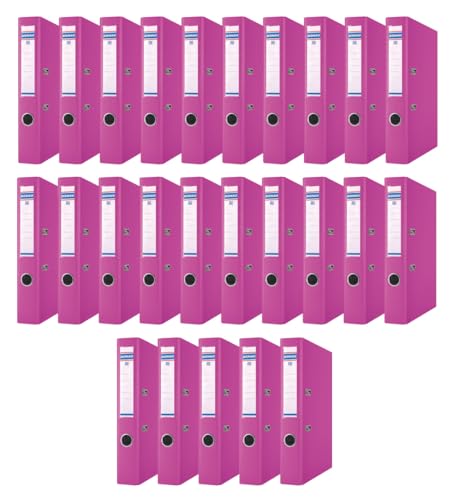 DONAU Master Ordner Schmal 25er Pack/DIN A4 / 5 cm / 25 Stück/Rosa/Kunststoffbezug PP/Carton Papier Schlitzordner Büroordner Aktenordner Ringordner/Grünen Punkt DONAU Master Ordner Schmal 25er Pack/DIN A4 / 5 cm / 25 Stück/Rosa/Kunststoffbezug PP/Carton Papier Schlitzordner Büroordner Aktenordner Ringordner/Grünen Punkt von OFFICER PRODUCTS