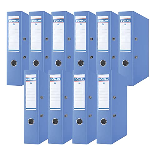 DONAU Premium Ordner Breit 10er Pack/DIN A4 / 7,5 cm / 10 Stück/Blau/Kunststoffbezug PP/Carton Papier Schlitzordner Büroordner Aktenordner Ringordner/Grünen Punkt DONAU Premium Ordner Breit 10er Pack/DIN A4 / 7,5 cm / 10 Stück/Blau/Kunststoffbezug PP/Carton Papier Schlitzordner Büroordner Aktenordner Ringordner/Grünen Punkt von OFFICER PRODUCTS