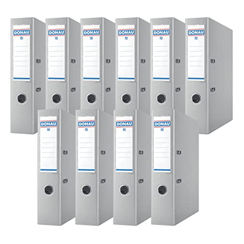DONAU Premium Ordner Breit 10er Pack/DIN A4 / 7,5 cm / 10 Stück/Grau/Kunststoffbezug PP/Carton Papier Schlitzordner Büroordner Aktenordner Ringordner/Grünen Punkt DONAU Premium Ordner Breit 10er Pack/DIN A4 / 7,5 cm / 10 Stück/Grau/Kunststoffbezug PP/Carton Papier Schlitzordner Büroordner Aktenordner Ringordner/Grünen Punkt von OFFICER PRODUCTS