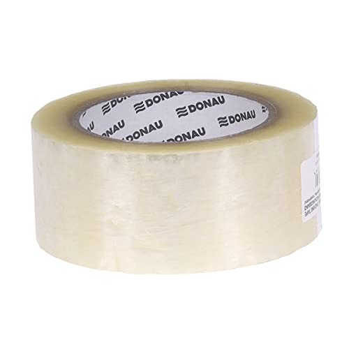 DONAU Verpackungsklebeband Hot-Melt / 48 mm x 132 m/ 40μm / Verpackungsband Klebeband Paketklebeband Packband/ Sehr Beständig/ Farbe: Transparent / 1 Stück - 1er Pack/ Hochwertiges/ Sehr Klebestark von OFFICER PRODUCTS