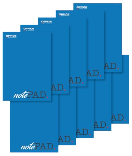 OFFICER PRODUCTS Notizblock A5 Kariert / 10er Packung - 10 Stück / 100 Blatt / 200 Seiten/Briefblock Notiz-Block Papierblock/für Schule und Büro/Oben Geklebt OFFICER PRODUCTS Notizblock A5 Kariert / 10er Packung - 10 Stück / 100 Blatt / 200 Seiten/Briefblock Notiz-Block Papierblock/für Schule und Büro/Oben Geklebt von OFFICER PRODUCTS