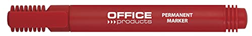 OFFICE PRODUCTS 17071211-04 Permanentmarker Basic / Rundspitze 1-3 mm Strichbreite / Rot / 1 Stück/ Permanent Marker/ Beschriftung von Karton Gummi Metall Glas/ Wasserfest OFFICE PRODUCTS 17071211-04 Permanentmarker Basic / Rundspitze 1-3 mm Strichbreite / Rot / 1 Stück/ Permanent Marker/ Beschriftung von Karton Gummi Metall Glas/ Wasserfest von OFFICER PRODUCTS