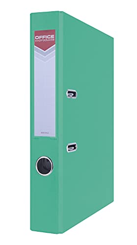 OFFICE PRODUCTS 21011111-12 Ordner A4/55 mm Türkis Kunststoffbezug PP/Papier Schlitzordner, Büroordner, Aktenordner Metallgefasstes Griffloch Hebelmechanik Einsteckrückenschild OFFICE PRODUCTS 21011111-12 Ordner A4/55 mm Türkis Kunststoffbezug PP/Papier Schlitzordner, Büroordner, Aktenordner Metallgefasstes Griffloch Hebelmechanik Einsteckrückenschild von OFFICER PRODUCTS