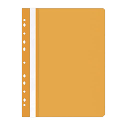 OFFICE PRODUCTS 21104121-07 Plastik Schnellhefter Gelocht, A4 Orange, Sichthefter Kunststoff aus PP-Folie 100/170 μm, mit transparentem Deckel, für Büro und Schule, Fassungsvermögen ca. 250 Blatt OFFICE PRODUCTS 21104121-07 Plastik Schnellhefter Gelocht, A4 Orange, Sichthefter Kunststoff aus PP-Folie 100/170 μm, mit transparentem Deckel, für Büro und Schule, Fassungsvermögen ca. 250 Blatt von OFFICER PRODUCTS