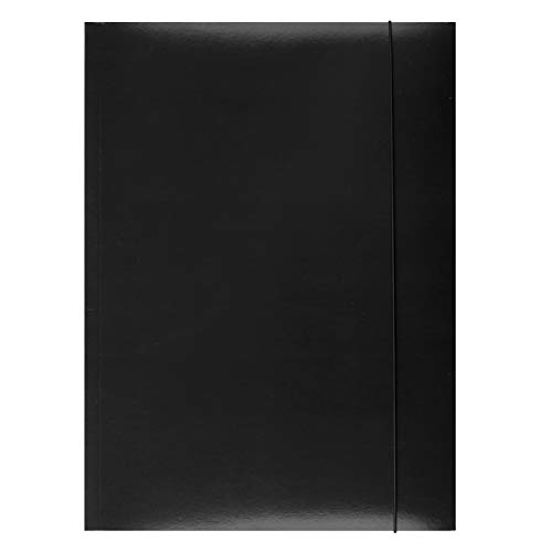 OFFICE PRODUCTS 21191131-05 Mappe mit Gummiband Karton, A4, Grammatur 300 g/m², 3 Klappen, schwarz OFFICE PRODUCTS 21191131-05 Mappe mit Gummiband Karton, A4, Grammatur 300 g/m², 3 Klappen, schwarz von OFFICER PRODUCTS