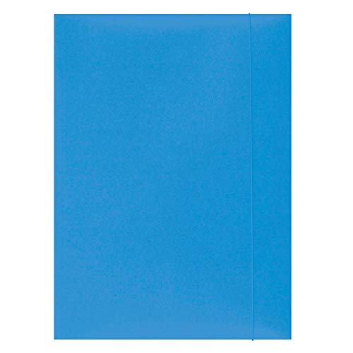OFFICE PRODUCTS 21191131-21 Mappe mit Gummiband Karton, A4, Grammatur 300 g/m², 3 Klappen, hellblau OFFICE PRODUCTS 21191131-21 Mappe mit Gummiband Karton, A4, Grammatur 300 g/m², 3 Klappen, hellblau von OFFICER PRODUCTS