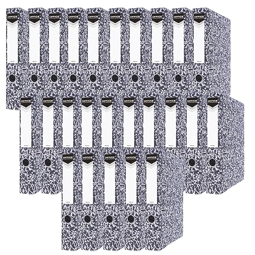 OFFICE PRODUCTS 25er Pack Ordner Wolkenmarmor DIN A4/50mm/5 cm / aus Karton/ Papier/ Schlitzordner Büroordner Aktenordner Metall Kantenschutz/ ideal für Büro und Schule/ Made in EU/ Grüne Punkt OFFICE PRODUCTS 25er Pack Ordner Wolkenmarmor DIN A4/50mm/5 cm / aus Karton/ Papier/ Schlitzordner Büroordner Aktenordner Metall Kantenschutz/ ideal für Büro und Schule/ Made in EU/ Grüne Punkt von OFFICER PRODUCTS
