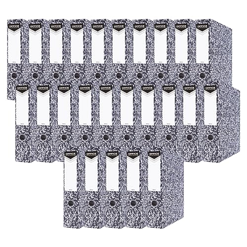 OFFICE PRODUCTS 25er Pack Ordner Wolkenmarmor DIN A4/75mm/7,5 cm/aus Karton/Papier/Schlitzordner Büroordner Aktenordner/ideal für Büro und Schule/Made in EU/Grüne Punkt von OFFICER PRODUCTS