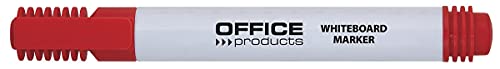 OFFICE PRODUCTS Whiteboard-Marker Boardmarker Basic/ Rundspitze 1-3 mm Strichbreite / Rot / Trocken Abwischbar/ Nicht Toxische Tinte auf Alkoholbasis ohne Xsylen und Toluol 1 Stück von OFFICER PRODUCTS