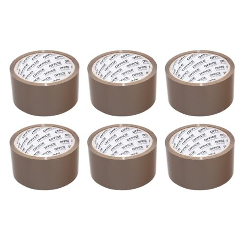 OFFICER PRODUCTS 15025011-18 Verpackungsklebeband Farbe: Braun/ 6 Rollen/Breite 48mm x Länge 46m/ Farbiges PP-Packband mit Acrylkleber/Verpackungsband Klebeband Paketklebeband OFFICER PRODUCTS 15025011-18 Verpackungsklebeband Farbe: Braun/ 6 Rollen/Breite 48mm x Länge 46m/ Farbiges PP-Packband mit Acrylkleber/Verpackungsband Klebeband Paketklebeband von OFFICER PRODUCTS