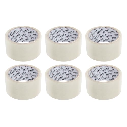 OFFICER PRODUCTS 15025011-90 Verpackungsklebeband Farbe: Transparent/ 6 Rollen/Breite 48mm x Länge 46m/ Farbiges PP-Packband mit Acrylkleber/Verpackungsband Klebeband Paketklebeband OFFICER PRODUCTS 15025011-90 Verpackungsklebeband Farbe: Transparent/ 6 Rollen/Breite 48mm x Länge 46m/ Farbiges PP-Packband mit Acrylkleber/Verpackungsband Klebeband Paketklebeband von OFFICER PRODUCTS