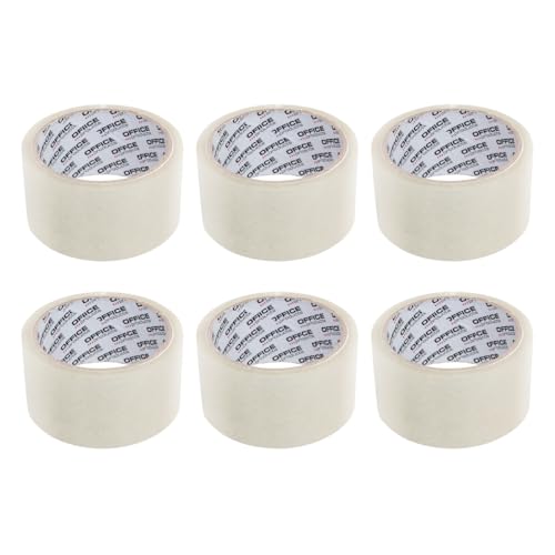 OFFICER PRODUCTS 15025021-90 Verpackungsklebeband Hot-Melt 48mm x 46m / 6er Pack/Verpackungsband Klebeband Paketklebeband Packband/Sehr Beständig/Farbe: Transparent/Sehr Klebestark von OFFICER PRODUCTS