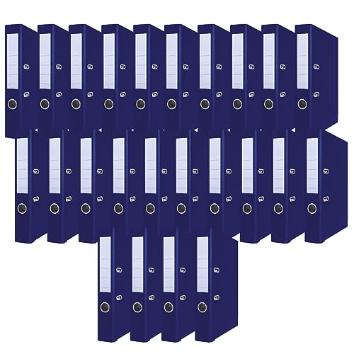 OFFICER PRODUCTS PRODUCTS 24er Pack Ordner Dunkelblau DIN A4/50 mm/Papier Pappe/Kunststoffbezug PP Schlitzordner Büroordner Pappordner Aktenordner Metall Kantenschutz OFFICER PRODUCTS PRODUCTS 24er Pack Ordner Dunkelblau DIN A4/50 mm/Papier Pappe/Kunststoffbezug PP Schlitzordner Büroordner Pappordner Aktenordner Metall Kantenschutz von OFFICER PRODUCTS