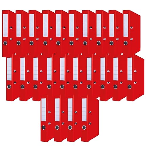 OFFICER PRODUCTS PRODUCTS 24er Pack Ordner Rot DIN A4/50 mm/Papier Pappe/Kunststoffbezug PP Schlitzordner Büroordner Pappordner Aktenordner Metall Kantenschutz OFFICER PRODUCTS PRODUCTS 24er Pack Ordner Rot DIN A4/50 mm/Papier Pappe/Kunststoffbezug PP Schlitzordner Büroordner Pappordner Aktenordner Metall Kantenschutz von OFFICER PRODUCTS