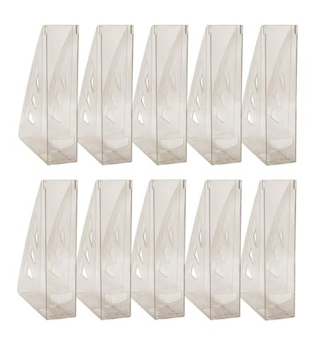 OFFICER PRODUCTS Stehsammler Modernes Design/ 10 Stück / A4 - Farbe: Rauchig-Grau Transparent/Hart-Kunststoff/Durchbrochen/Schreibtisch-Organizer für Zeitschriften/Bruchsicher, 21215511-91 OFFICER PRODUCTS Stehsammler Modernes Design/ 10 Stück / A4 - Farbe: Rauchig-Grau Transparent/Hart-Kunststoff/Durchbrochen/Schreibtisch-Organizer für Zeitschriften/Bruchsicher, 21215511-91 von OFFICER PRODUCTS