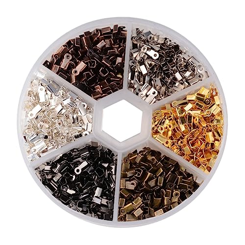 OFFIGAM 1 Eisenschwanzknopf eingestellt Kordelenden für die Schmuckherstellung endet Handwerk Crimps beide Crimpen Crimp-Endspitzen Schmuckkabel DIY-Schmuckfunde Legierung OFFIGAM 1 Eisenschwanzknopf eingestellt Kordelenden für die Schmuckherstellung endet Handwerk Crimps beide Crimpen Crimp-Endspitzen Schmuckkabel DIY-Schmuckfunde Legierung von OFFIGAM