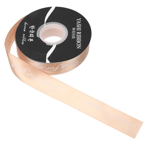 OFFIGAM 1 Rolle Briefband seidig rosafarbenes Geschenkband Schleife für Hochzeitsfeier Band zum Basteln exquisite Geschenkbänder Geschenkbandverzierung Banddekor Wickelband Polyester Khaki von OFFIGAM