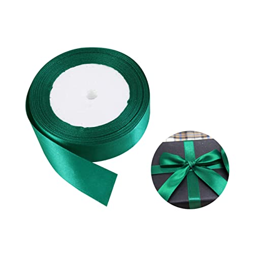 OFFIGAM 1 Rolle Doppelseitiges Satinband Grün Hochwertiges Geschenkband für Hochzeiten Partys und Bastelarbeiten für Dekorationen Einladungen und Schleifenherstellung Yards OFFIGAM 1 Rolle Doppelseitiges Satinband Grün Hochwertiges Geschenkband für Hochzeiten Partys und Bastelarbeiten für Dekorationen Einladungen und Schleifenherstellung Yards von OFFIGAM