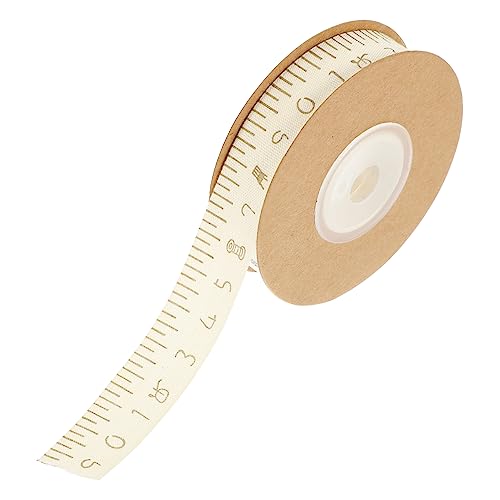 OFFIGAM 1 Rolle Geschenkverpackungsband mit Maßstab Baumwollband für DIY Bastelprojekte Leicht und Tragbar für Dekorationen und von OFFIGAM