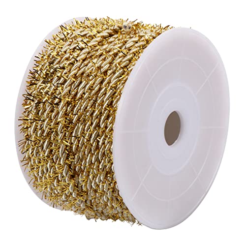 OFFIGAM 1 Rolle Hang-tag-lanyard Hängend Dekoration Hochzeit Praktisches Schlüsselband Geschenkbänder Ein Verpackungsband Diy Schlüsselband Golden Polyester OFFIGAM 1 Rolle Hang-tag-lanyard Hängend Dekoration Hochzeit Praktisches Schlüsselband Geschenkbänder Ein Verpackungsband Diy Schlüsselband Golden Polyester von OFFIGAM