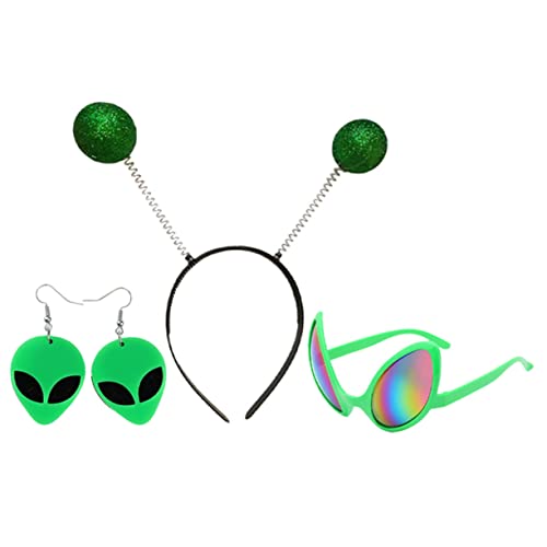OFFIGAM 1 Satz Alien-stirnband Zubehör Halloween Led Festivals Haarband Dekorationen Martian Alien-party-brille Weltraum-stirnband Funkeln Stirnbänder Lustige Green Plastik OFFIGAM 1 Satz Alien-stirnband Zubehör Halloween Led Festivals Haarband Dekorationen Martian Alien-party-brille Weltraum-stirnband Funkeln Stirnbänder Lustige Green Plastik von OFFIGAM