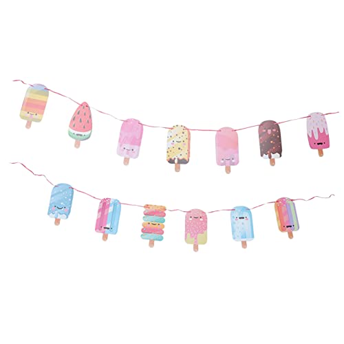 OFFIGAM 1 Satz -Banner Geburtstag Willkommen Partyzubehör Dekorationen für Eispartys Eismaschine Eiscreme-Party-Dekoration Eiscreme-Banner Party-Banner sommerbanner Papier OFFIGAM 1 Satz -Banner Geburtstag Willkommen Partyzubehör Dekorationen für Eispartys Eismaschine Eiscreme-Party-Dekoration Eiscreme-Banner Party-Banner sommerbanner Papier von OFFIGAM