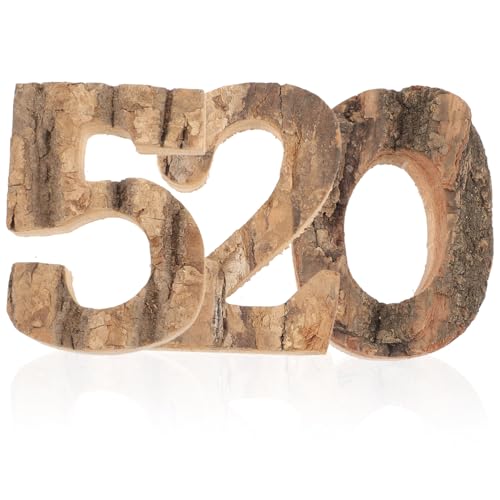 OFFIGAM 1 Satz Holz Zahlen für Dekoration Unvollendete Holzzahlen für DIY Projekte Wandgestaltung und Besondere Anlässe Stilvolle Holznummern für und Geschäfte von OFFIGAM