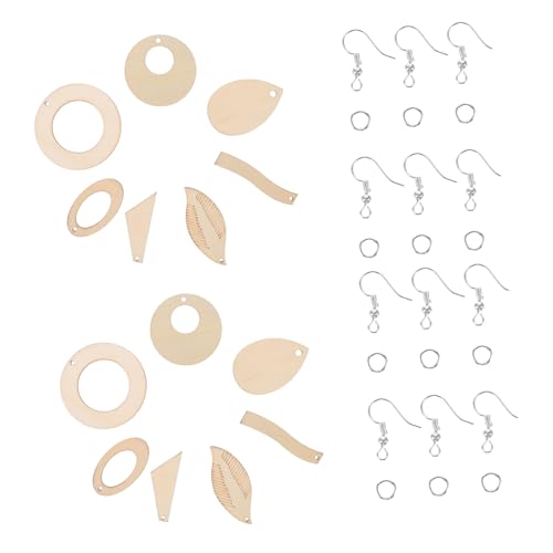 OFFIGAM 1 Satz Holzohrringe DIY Set Teiliges Unvollendetes Material für Ohrringe mit Haken für Schmuckherstellung und Kreative Bastelarbeiten OFFIGAM 1 Satz Holzohrringe DIY Set Teiliges Unvollendetes Material für Ohrringe mit Haken für Schmuckherstellung und Kreative Bastelarbeiten von OFFIGAM