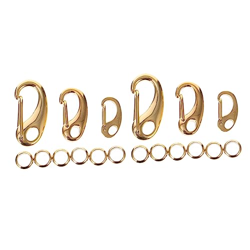 OFFIGAM 1 Satz Karabinerhaken Set Teilig mit Schlüsselringen Multifunktionale Schmuckverschlüsse für DIY Armbänder und Rostfrei und Langlebig von OFFIGAM