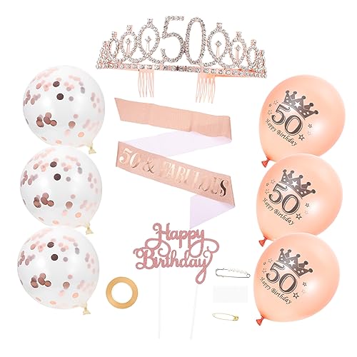 OFFIGAM 1 Satz Kronenballondekoration Partykrone Geburtstag Tiara Und Schärpe Geburtstag Schultergurt 16 Flügel Zubehör Für Geburtstagsschärpe Geburtstagskrone Für Mädchen Stoff OFFIGAM 1 Satz Kronenballondekoration Partykrone Geburtstag Tiara Und Schärpe Geburtstag Schultergurt 16 Flügel Zubehör Für Geburtstagsschärpe Geburtstagskrone Für Mädchen Stoff von OFFIGAM