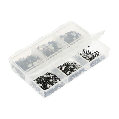 OFFIGAM 1 Satz Maniküre-Strass-Set Maniküre Strass DIY-Maniküre-Anhänger Nagel Charms Schönheitskit aufkleber strasssteine ​​für DIY nägel handwerk Nageldekorationssets Glas Schwarz von OFFIGAM