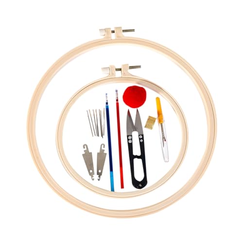 OFFIGAM 1 Satz Stickwerkzeug-Set Herstellung Stickerei Stich Bausatz kreuzen Stickrahmen Beige OFFIGAM 1 Satz Stickwerkzeug-Set Herstellung Stickerei Stich Bausatz kreuzen Stickrahmen Beige von OFFIGAM