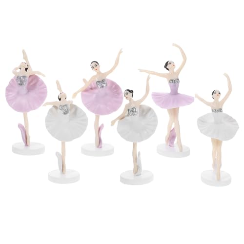 OFFIGAM 1 Satz Tanz Ballett Mädchen Feenkuchendeckel Ballerina Rosa Ballettröckchen Birthday Cake Decoration Cake Decorating Set Dekoration Für Kuchen Plastikverzierung Für Mädchen 6st OFFIGAM 1 Satz Tanz Ballett Mädchen Feenkuchendeckel Ballerina Rosa Ballettröckchen Birthday Cake Decoration Cake Decorating Set Dekoration Für Kuchen Plastikverzierung Für Mädchen 6st von OFFIGAM