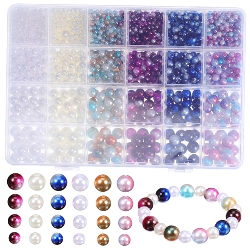OFFIGAM 1 Schachtel Faux Perlen Schmuckherstellung DIY Perlen Set Verschiedenen für Vasenfüllungen und Kreative Bastelprojekte OFFIGAM 1 Schachtel Faux Perlen Schmuckherstellung DIY Perlen Set Verschiedenen für Vasenfüllungen und Kreative Bastelprojekte von OFFIGAM