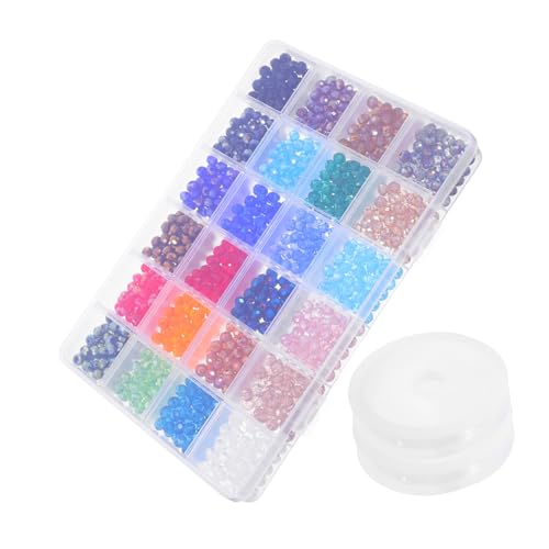 OFFIGAM 1 Schachtel Glasperlen dekorative Perlen Handwerkskügelchen Perlen für Armband DIY Schmuck lose Perlen Abstandsperlen für Ohrringe Spacer Perlen Runde Perlen Halskette Perlen OFFIGAM 1 Schachtel Glasperlen dekorative Perlen Handwerkskügelchen Perlen für Armband DIY Schmuck lose Perlen Abstandsperlen für Ohrringe Spacer Perlen Runde Perlen Halskette Perlen von OFFIGAM