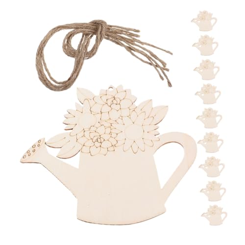 OFFIGAM 1 Set Diy-holzausschnitte: Diy-unlackierte Frühlingsgießkannen-blumenornamente Aus Holz – Leere Holzstücke Zum Basteln, Für Festliche Atmosphäre, Raumdekoration OFFIGAM 1 Set Diy-holzausschnitte: Diy-unlackierte Frühlingsgießkannen-blumenornamente Aus Holz – Leere Holzstücke Zum Basteln, Für Festliche Atmosphäre, Raumdekoration von OFFIGAM