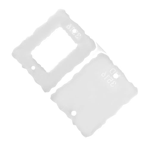 OFFIGAM 1 Stück Quadratische Fotorahmenform Kunst Diy Bilderrahmen Für Herstellung Silikonformen Form Aus Epoxidharz Ornament Harzform Rahmenformwerkzeug Kieselgel Weiß von OFFIGAM
