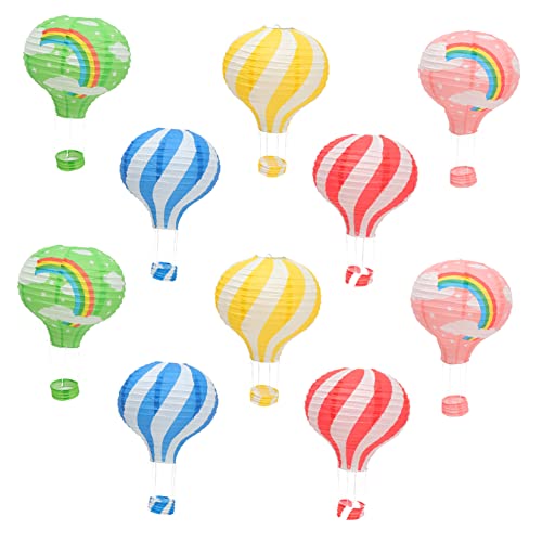 OFFIGAM 10 Heißluftballon Laternen Dekorationen Dekorationen Für Den Innenbereich LED Mini Laternen Mittelstücke Dekorative Weihnachtsdekoration Party Pastell Kinderzimmer Laternen OFFIGAM 10 Heißluftballon Laternen Dekorationen Dekorationen Für Den Innenbereich LED Mini Laternen Mittelstücke Dekorative Weihnachtsdekoration Party Pastell Kinderzimmer Laternen von OFFIGAM