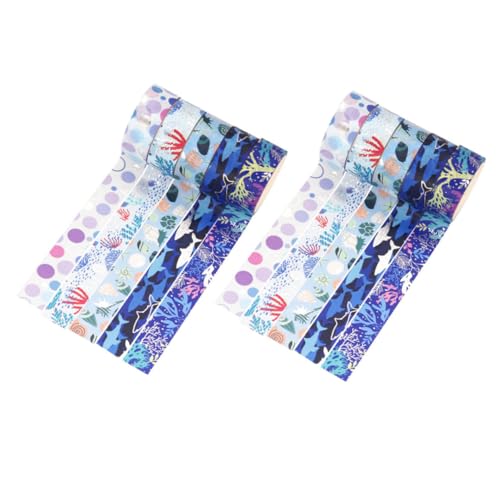 OFFIGAM 10 Rollen Dekoratives Washi Tape im Stil DIY Scrapbooking Klebeband mit Einzigartigen Mustern für Kreative Bastelprojekte und von OFFIGAM