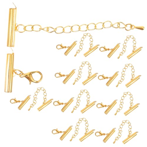 OFFIGAM 10 Sätze Teiliges Slide End Clasps für DIY Schmuckherstellung Zubehör für Ketten Armbänder und Ohrringe Elegantes Design für Einfache Montage und Kreative Gestaltung von OFFIGAM