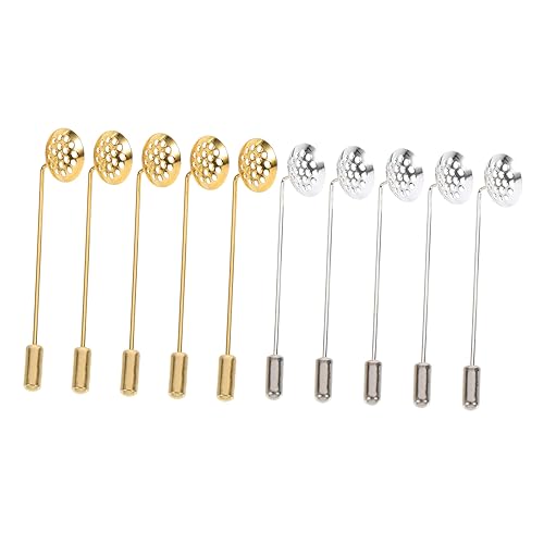 OFFIGAM 10 Stück Ansteckbrosche selber machen Stifte Tablett-Stift Broschennadeln zum Basteln sortiert bastelset Anstecknadel stick Brosche mit runder Basis Zinklegierung OFFIGAM 10 Stück Ansteckbrosche selber machen Stifte Tablett-Stift Broschennadeln zum Basteln sortiert bastelset Anstecknadel stick Brosche mit runder Basis Zinklegierung von OFFIGAM