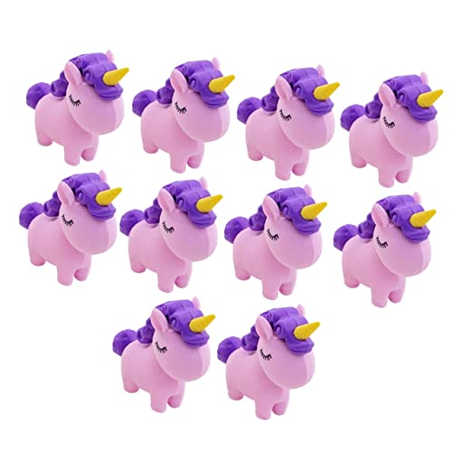 OFFIGAM 10 Stück Einhorn Radiergummis Kreative und Niedliche Radierer für Belohnung oder Partygeschenk für Schule und Freizeit Zufällige Farbe Zufällige Farbe von OFFIGAM
