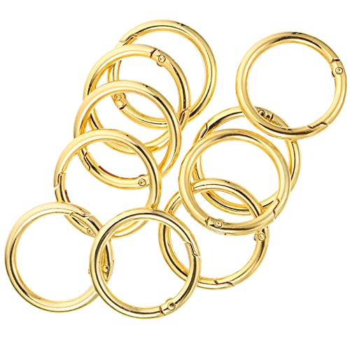 OFFIGAM 10 Stück Flache Schlüsselringe Metall Split Ringe für DIY Schlüsselanhänger und Handwerksprojekte für Persönliche und Kreative Bastelideen von OFFIGAM