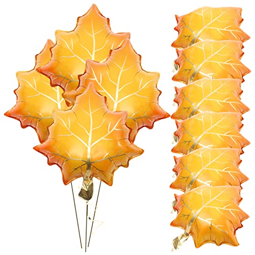 OFFIGAM 10 Stück Folienballons Ahornblatt für Thanksgiving Party Dekoration Herbst Party Accessoires für Festliche Anlässe von OFFIGAM