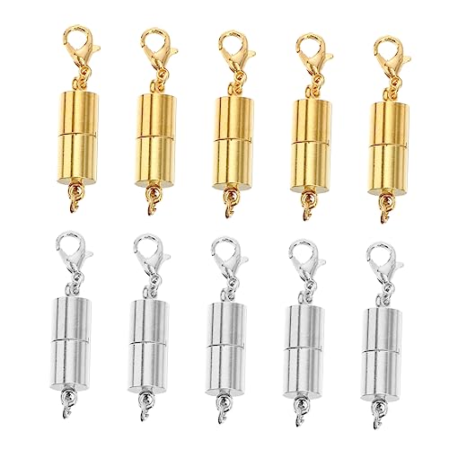 OFFIGAM 10 Stück Magnetische Schmuckverschlüsse für Armbänder und Gold Silber Hochwertige Verlängerungsklemmen für DIY Schmuckherstellung OFFIGAM 10 Stück Magnetische Schmuckverschlüsse für Armbänder und Gold Silber Hochwertige Verlängerungsklemmen für DIY Schmuckherstellung von OFFIGAM